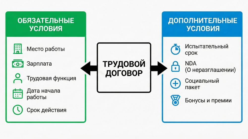 Состав трудового договора